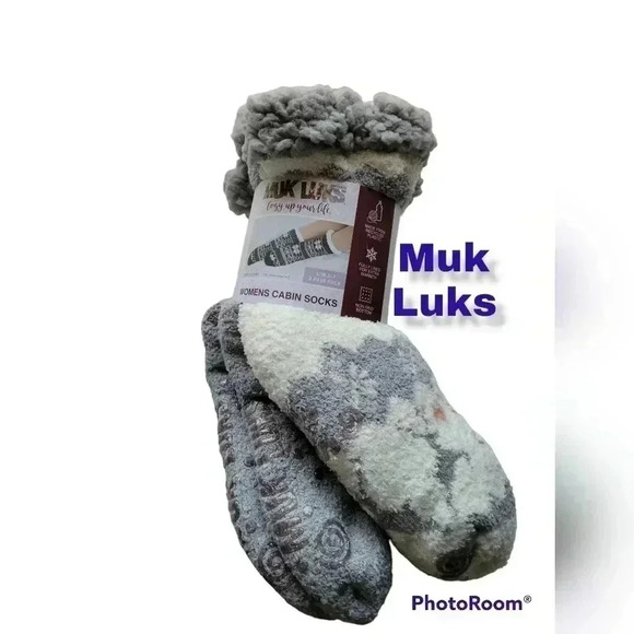 Muk Luks Accessories - Muk Luks Cabin Socks NWT S/M